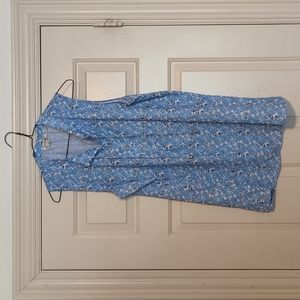 Blue Dress Sleeveless Top